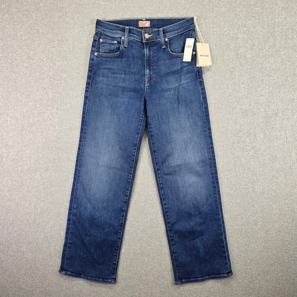 Mother The Mid Rise Rambler Quiet Luxury Zip Ankle Jeans Catch My Drift Size 27